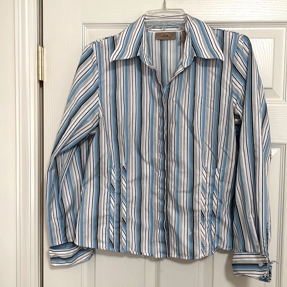i.e. button down blouse, size 12